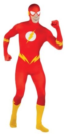 DC Comics Adult The Flash Second Skin Zentai Super Suit 