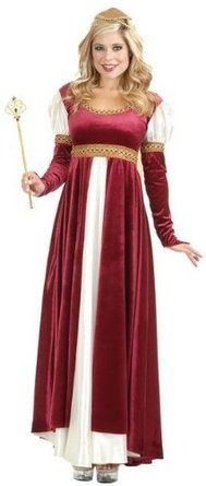 Charades Womens Camelot Renaissance Dress Halloween Costume 