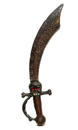 Pirate Sword with Skull and Crossbones Hilt