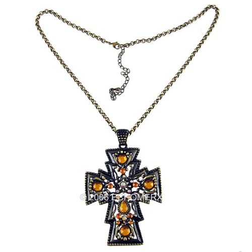 RENAISSANCE Large Cross Necklace 