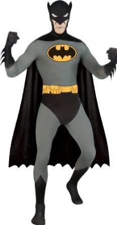 DC Comics Adult Batman Second Skin Zentai Super Suit 