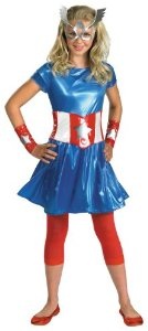 Captain America Girl Teen Costume