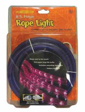 Halloween Indoor Outdoor Rope Lights purple
