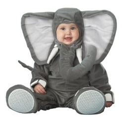 Lil Characters Infant Elephant Costume, Dark Grey/Light Grey