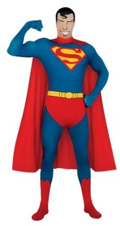 DC Comics Adult Superman Second Skin Zentai Super Suit 